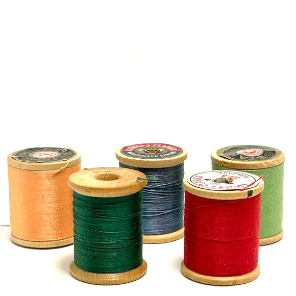 Vintage Thread On Wooden Spools Lot of 32 - Picture 8 of 12